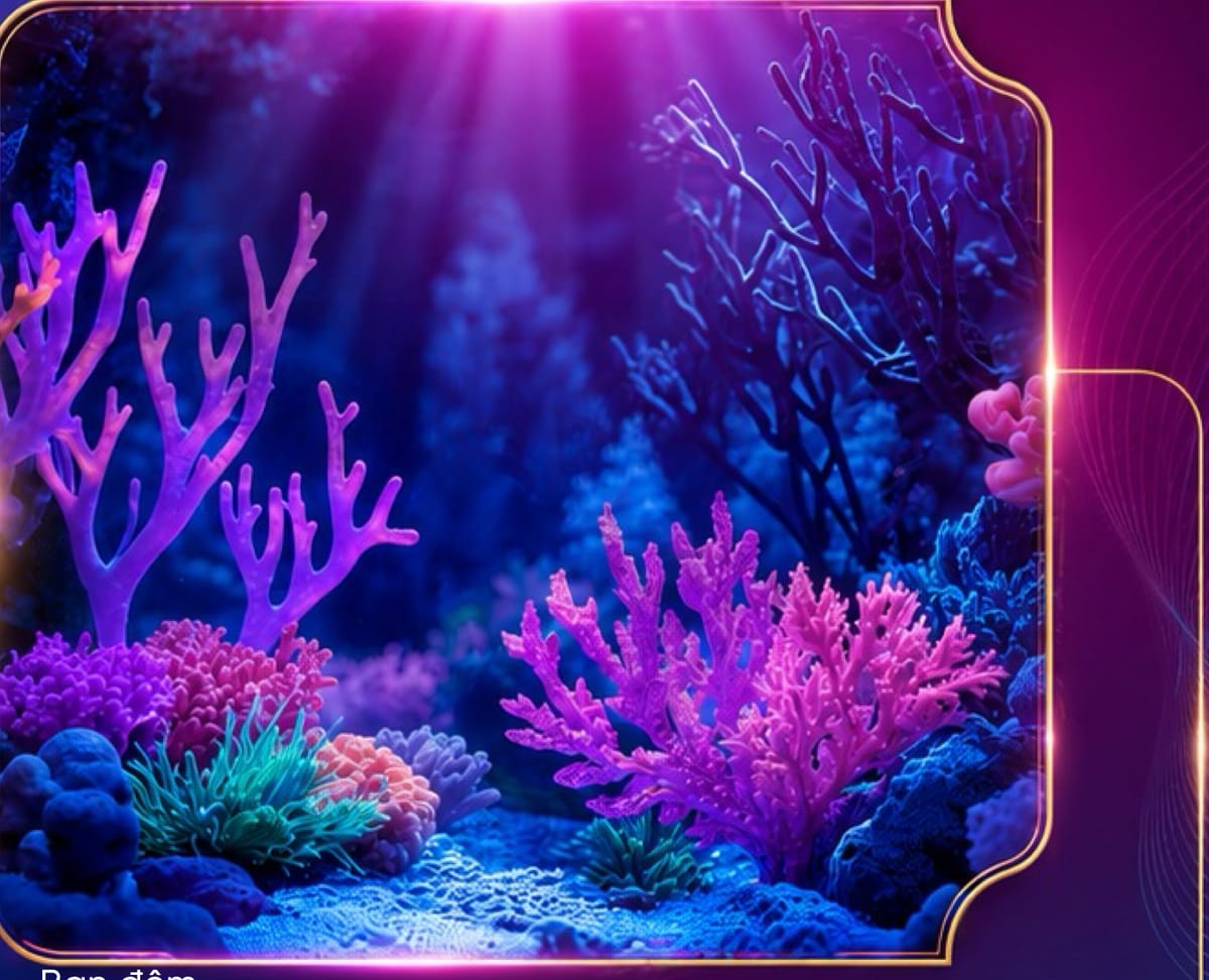 Hình ảnh concept san hô phát sáng của Alora Nha Trang